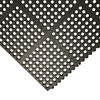 Rubber-Cal "Dura-Chef Interlock" Anti-Fatigue Mats - 5/8 in x 3 ft x 3 ft - Black Rubber Matting 03_126_INT