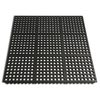 Rubber-Cal "Dura-Chef Interlock" Anti-Fatigue Mats - 5/8 in x 3 ft x 3 ft - Black Rubber Matting 03_126_INT