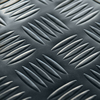 Rubber-Cal "Diamond-Grip" PVC Flooring - 2mm x 4ft x 8ft Rolls - Dark Gray 03-166
