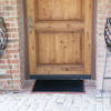 Rubber-Cal "Door Scraper" Commercial Entrance Mat - 5/8 in x 24 in x 32 in - Black Non-Slip Borders 03-189