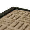 Rubber-Cal "Wellington" Rubber Backed Carpet Doormat - 4 x 6 feet - Charcoal Polypropylene Mat 03-193