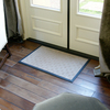 Rubber-Cal "Wellington" Rubber Backed Carpet Doormat - 2 x 3 feet - Charcoal Polypropylene Mat 03-193