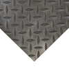 Rubber-Cal "Diamond-Plate" Rubber Flooring Rolls - 3 mm x 4 ft x 7 ft Rolls - Black 03-206-W100