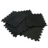 Rubber-Cal Eco-Drain Interlocking Rubber Tiles, PK4, 4 PK 03-241-4PK