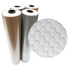 Rubber-Cal "Coin-Grip Metallic" PVC Flooring - 2.5 mm x 4 ft x 4 ft - Silver 03-W265