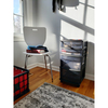 Homz Homz 4 Drawer Medium Cart with Casters, Black Frame with Smoke Tinted Drawers 05564BKSMKEC.01
