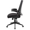 Boss BlackTask Chair, 27"L44"H, Flip, MeshSeat B6776-BK