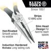 Klein Tools 8 9/16 in J203 Long Nose Plier, Side Cutter Plastic Dipped Handle J203-8N