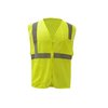 Gss Safety Standard Class 2 Mesh Zipper Safety Vest 1001-6XL