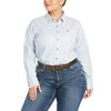 Ariat Womens FR Button Down Shirt, White, M 10027850
