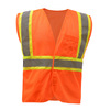 Gss Safety Standard Class 2 Mesh Zipper Safety Vest 1010-S/M