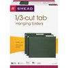Smead Hanging File Folder, Green, PK25 64035