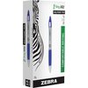 Zebra Pen Pen, Ballpoint, Retract, 1.0mm, Blue, PK12 22420