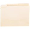 Zoro Select Top Tab File Folder, 1/2, Manila, PK100 UNV12115