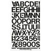 Chartpak Numbers, Vinyl, Helvetica, 1", Black, PK44 01130