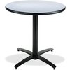 Kfi Round KFI 36in Grey Nebula Breakroom Table with Arched X Base, 29 W, 36 L, 29 H, Laminate Top, Grey T36RD-B2125-GYN