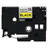 Brother Label Tape Cartridge 1/2", Black/Yellow TZE631