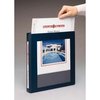 Zoro Select 3" D-Ring Framed View Binder, Heavy Duty, Navy Blue AVE68038