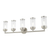 Livex Lighting Hillcrest 5 Light Brushed Nickel Bath Va 10365-91