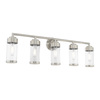 Livex Lighting Hillcrest 5 Light Brushed Nickel Bath Va 10365-91