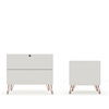 Manhattan Comfort Dresser/Nightstand, Drawers, Set of 2, Off 104GMC
