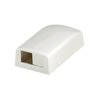 Panduit Surface Mount Box, Mini Com, 2Port, Ivory CBX2EI-AY