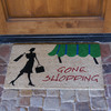 Rubber-Cal "Gone Shopping" Novelty Unique Welcome Mats, 18 x 30-Inch 10-106-014