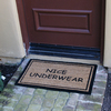 Rubber-Cal "Nice Underwear" Funny Doormat Coco Fiber Mat, 18 x 30-Inch 10-106-016