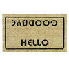 Rubber-Cal "Hello, Welcome Goodbye" Funny Doormat, 18 x 30-Inch 10-106-025