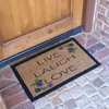 Rubber-Cal "Live, Laugh, Love" Novelty Contemporary Doormat, 18 x 30-Inch 10-106-030
