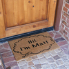 Rubber-Cal "Hi I'm Mat" Coir Doormat Funny Doormats, 18 x 30-Inch 10-106-039