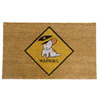 Rubber-Cal "Beware of Dog Doormats" Dog Welcome Mat, 18 x 30-Inch 10-106-042