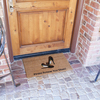 Rubber-Cal "Welcome & Please Remove Your Shoes" Decorative Welcome Mats, 18 x 30-Inch 10-106-046