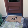Rubber-Cal "Welcome & Please Remove Your Shoes" Decorative Welcome Mats, 18 x 30-Inch 10-106-046