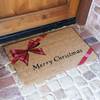 Rubber-Cal "A Gift! Merry Christmas Doormat" Decorative Floor Mat, 18 x 30-Inch 10-106-052