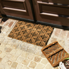 Rubber-Cal "French Country Doormat Kit" - 2 Coco Coir Doormats and 1 Boot Scraper 10-108-014