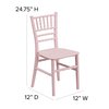 Flash Furniture Kids Pink Resin Chiavari Chair, PK10 10-LE-L-7K-PK-GG