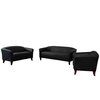 Flash Furniture Living Room Set, 29" to 31" x 29", Upholstery Color: Black 111-SET-BK-GG