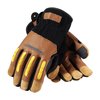 Pip Mechanics Gloves, M, Brown/Black/Yellow, Goatskin Leather 120-4100/M