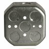 Raco Electrical Box, 15.5 cu in, Octagon Box, 2 Gang, Steel, Octagon 125