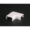 Wiremold Flat Elbow Fitting, Ivory, PVC 2711