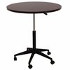 Boss Mobile Round Table, 32", Mahogany N30-M