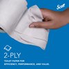 Kimberly-Clark Professional Scott Essential, Standard Core, 2 Ply Ply, 506 Sheets, White, 80 PK 13217