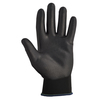 Kleenguard Polyurethane Coated Gloves, Palm Coverage, Black, S, PR 13837