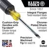 Klein Tools Screwdriver Set, Slotted and Phillips, 4-Piece 85105
