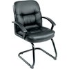 Boss Black Guest Chair, 27" W 28 1/2" L 38" H, Fixed Arms, Molded Foam, Fabric Upholstery Seat B7309