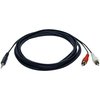 Tripp Lite Audio Cable, 3.5mm, Y Split, 2xRCA, 6ft P314-006