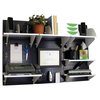 Wall Control Office Wall Organizer System Unit, Black/White 15-IOFC-300-BW