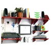 Wall Control Office Wall Organizer System Unit, White/Red 15-IOFC-300-WR