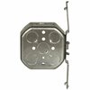 Raco Electrical Box, 15.5 cu in, Octagon Box, 2 Gang, Galvanized Steel, Octagon 161